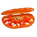 Multi-Day Vitacarry 8 Compartment Pill Box Holds up to 60 Pills Actual Size: 4.5”w X 3.0”d X .93”h (Orange)