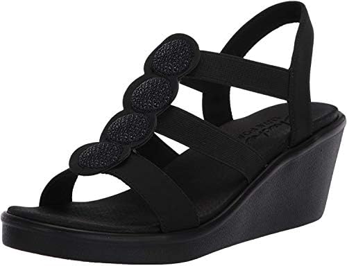 Camp Glam Wedge Sandal, Black 