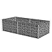 Retrome Gabion Planter Vegetable Bed Gabion Basket – Silver Galvanised Steel 71″x35.4″x19.7″thumb 2
