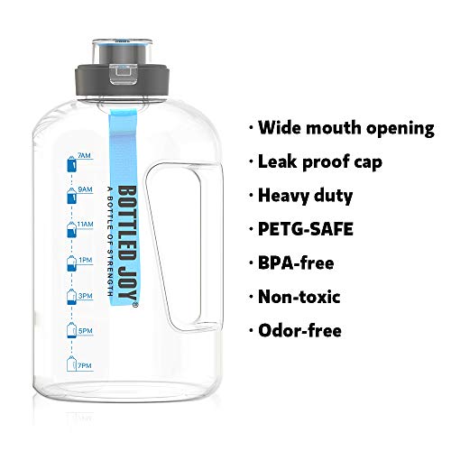 BOTTLED JOY 2.2L Water Bottle, BPA Free 75oz Large Water Bottle