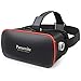 Pansonite 3D VR Glasses Virtual Reality Headset for Games & 3D Movies, Upgraded & Lightweight with Adjustable Pupil and Object Distance for iOS and Android Smartphone