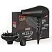 Hair Dryer 1875 Watt Salon Grade, Negative Ions Powerful Blow Dryer Faster Drying, Low Noise Hair Blow Dryer Plus Multiple 4 Attachments, 2 Speed & 3 Heat Settings