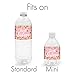 Pink and Gold Sweet 16 Birthday Party Water Bottle Labels, Sweet Sixteen Birthday Stickers for Water Bottles - 20 Count