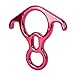 kissloves Rescue Figure 8 Descender Belay Device Aluminum Alloy 50KN Climbing Belay Rappel Gear Descender with Lock Off Ears for Rescuing Climbing Mountaineering Escaping Caving Engineering Protection