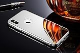 iPhone X Case for Men, Miniko(TM) Luxury Air Aluminum Metal Bumper Detachable + Mirror Hard Back Case [2 in 1 Cover ][Ultra Thin] Frame with Stylish Design for iPhone X Silver