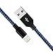 Lightning Cable,UPMSX iPhone Cable 4Pack 3FT 6FT 6FT 10FT to USB Syncing and Charging Cable Data Nylon Braided Cord Charger for iPhone 8/8 Plus 7/7 Plus/6/6 Plus/6s/6s Plus and more (Black&Blue)
