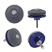 Luckkyme 4 Pack Lawn Mower Sharpener Lawnmower Blade Sharpener Garden Tool for Power Drill Hand Drill