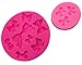Silicone Set of 2 Bow Candy Cake Decorations Ribbon Mold