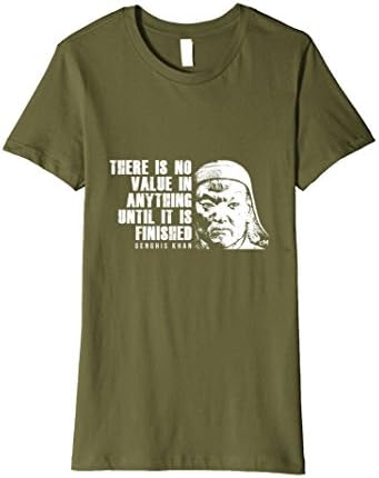 Women's Calvin Mira T shirt Genghis Khan t shirt There is no value  XL Olive