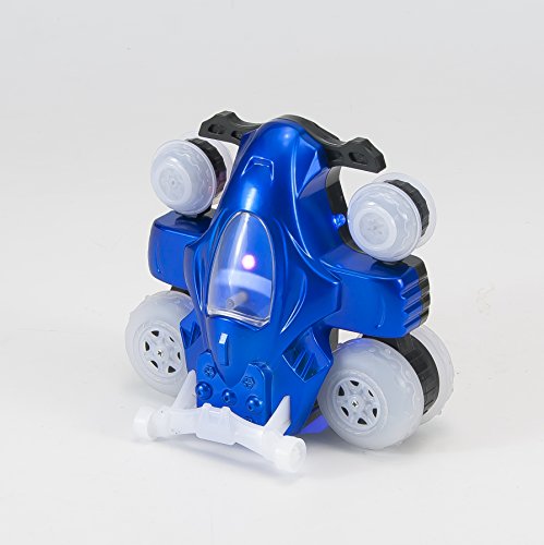 Mindscope Blue Hoverquad Radio Control Stunt Action Light Up LED Vehicle 49 MHz