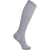 ja vie Lightweight Merino Wool Comfy Compression Socks Graduated 15-20mmHg Knee High Stockings for Women & Men Running