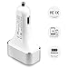 Inateck Aluminum 9.6A/ 48W 4-Port USB Car Charger with Intelligent Charging Technology for Smartphones and Tablets, 2 Pcs Free Micro USB Cables Included(4 ft))