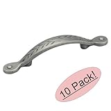 Amerock BP1580-WN Inspirations Leaf Weathered Nickel Cabinet Hardware Handle Pull - 3