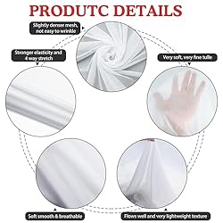 Mesh Fabric 4-Way Stretch Power Mesh 1 Yards Long