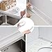 AurGun Caulk Strip PE Self-Adhesive Waterproof Sealing Tape Decorative Sealant Trim for Kitchen Bathroom Tub Shower Floor Wall Edge Protector- (White, 131.8x1.5 Inches)