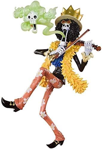Amazon Com Telephny One Piece Brook Musician Anime Figure 23cm New World King Of Soul Figurine Decoration Ornaments Collectibles Toy Animations Character Model Home Kitchen