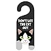 GRAPHICS & MORE Black and White Cat Do Not Disturb Plastic Door Knob Hanger Sign - Don't let The cat Out