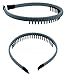 Girls/Women Mixed Color Plastic Teeth Comb Hair Hoop Hairband Headband Headwear Accessory Set of 6