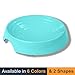 CatGuru Cat Bowls, Whisker Friendly Cat Food Bowl for Indoor Cats, Reliefs Whisker Fatigue, Wide Pet Bowl, Non Slip Pet Feeding Bowls, Shallow Kitten Dish (Aruba)