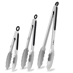 Walfos-Kitchen-Tongs-7-9-and-12-Heavy-Duty-Food-Tongs-430-Premium-Stainless-Steel-and-Non-slip-Heat-Resistant-Handle-for-Cooking-Grilling-Turning-and-Barbecue-Locking-Kitchen-Tongs3-pcs Walfos Food Grade Stainless Steel Kitchen Tongs for Cooking,BBQ - 7 ,9 and 12 Inch,Set of 3 Heavy Duty Locking Metal…