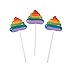 Fun Express - Rainbow Poop Swirl Pop - Edibles - Sucker & Pop - Swirl & Twist Pops - 12 Pieces