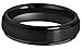 CROWNAL 6mm 8mm 10mm Black Tungsten Wedding Band Ring Engraved I Love You Men Women Step Down Edges Brushed Finish Size 4 To 17