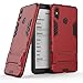 Xiaomi Mi Max 3 Heavy Duty Case DWaybox 2 in 1 Hybrid Armor Hard Back Case Cover with Kickstand for Xiaomi Mi Max 3 6.9 Inch (Marsala Red)