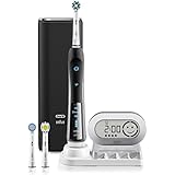 Electric Toothbrush, Oral-B Pro 7000 SmartSeries Black Electronic Power Rechargeable Toothbrush with Bluetooth Connectivity Powered by Braun