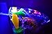 GlowCIty's Set of Two Light Up Bubble Gun Blasters-Includes Two Bubble Guns and Bubble Solution
