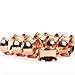 Koyal Wholesale 12-Pack Hammered Metal Napkin Rings, Copper for Weddding Reception, Christmas, Thanksgiving