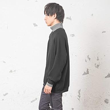 Amazon マイノリティ Minority トレーナー メンズ オーバーサイズ 裏起毛 ニット タートルネック L グレージュ トレーナー パーカー 通販