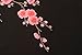 Two Asian Cherry Blossom Sakura Flower Iron on Embroidered Appliques Patch Japanese Chinese (Pink)