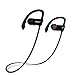 Bluetooth Headphones, iXCC Bluetooth 4.0 Wireless Stereo Headset In-ear Noise Cancelling Sweatproof Sport Earbuds with Mic for Smartphones - Black