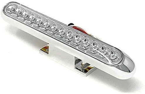 Alchemy Parts Multifunction LED Rear Stop Tail Light with Integrated Indicators Turn Signals, Chrome Finish