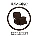 Golden linens One Piece Stretch Recliner Chair Furniture Slipcovers with Remote Pocket Fit Most Recliner Chairs (Chocolate)