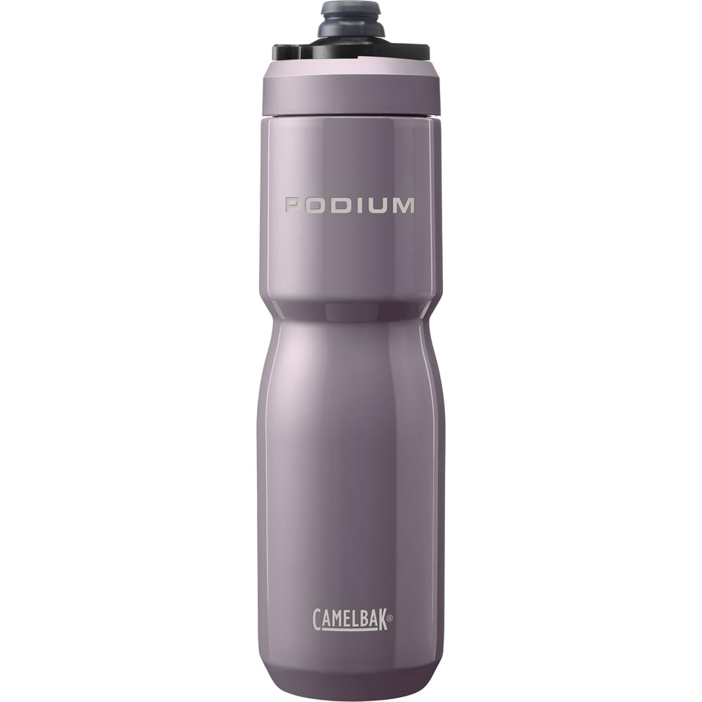 Camelbak Podium Insulated Steel 650ml – bike bottle – 18/8 stainless steel – high capacity – double-walled vacuum insulation – leak-proof – high flow – violet, size: OS