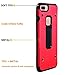 iPhone 8 Plus Case,iPhone 7 Plus Case,TAIYANYU Metal Backplane TPU Gear Design Dual Layer Rugged Shockproof Anti Scratch Protective Cover Case for Apple iPhone 7 Plus/iPhone 8 Plus 5.5 inch (Red)