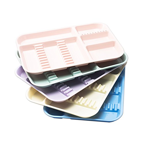 Easyinsmile Autoclavable Dental Instrument Tray Plastic Tray with