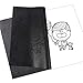 200 Sheets Carbon Paper Black Graphite Paper Transfer Tracing Paper and 5 Pieces Ball Embossing Styluses for Wood, Paper, Canvas and Other Art Craft Surfaces (Black&White)