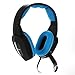 Gaming Headset BliGli Badasheng Wired Stereo Noise Cancelling Gaming Headphones for PS4, Xbox One, PC, Laptop with Detachable Microphone (Blue)