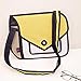 Xugq66 3D Style 2D Drawing Cartoon Handbag Shoulder Canvas Messenger Bag (Yellow)