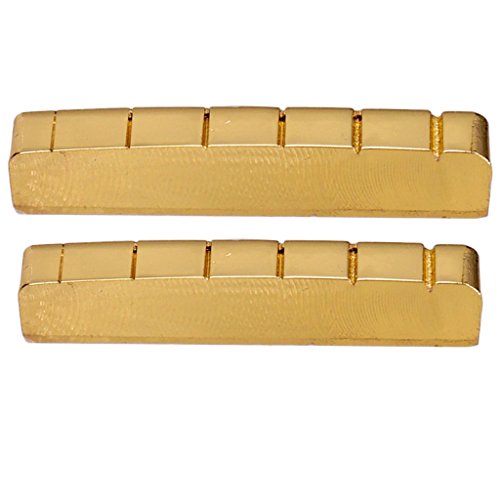 image for Baosity 42mm Brass 6 String Nut Replacement For LP Les Paul Epiphone E