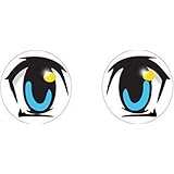 Amazon Com 5 Pack Of Anime Eyes Stickers 5 Designs Automotive