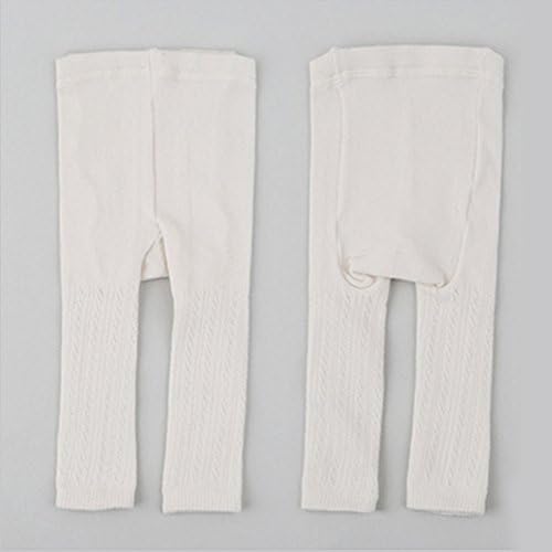 Qiyuxow Infant Toddler Girls Solid Knit Footless Leggings/Tights Socks