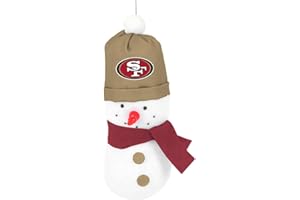 FOCO San Francisco 49ers NFL 3.5 inch Snowman Holiday Ornament