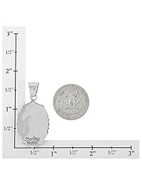 Collar de turquesa de plata de ley 925 y colgante de turquesa auténtica de 20.0 in.