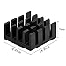 Mudder 8 Piece Black Aluminum Heatsink Cooler Cooling Kit for Raspberry Pi 3, Pi 2, Pi Model B+