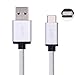 AIVN USB 3.1 Braided Type C Cable Fast Charging, Wrapped Cord Tangle Free 3.3FT(1m) USB-C to USB-A Cable for Apple New MacBook, Chromebook Pixel, Nexus 5X 6P