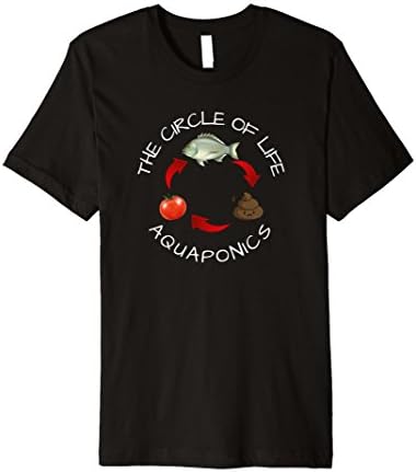 Aquaponics The Circle of Life Fish Poo Food Funny T-Shirt