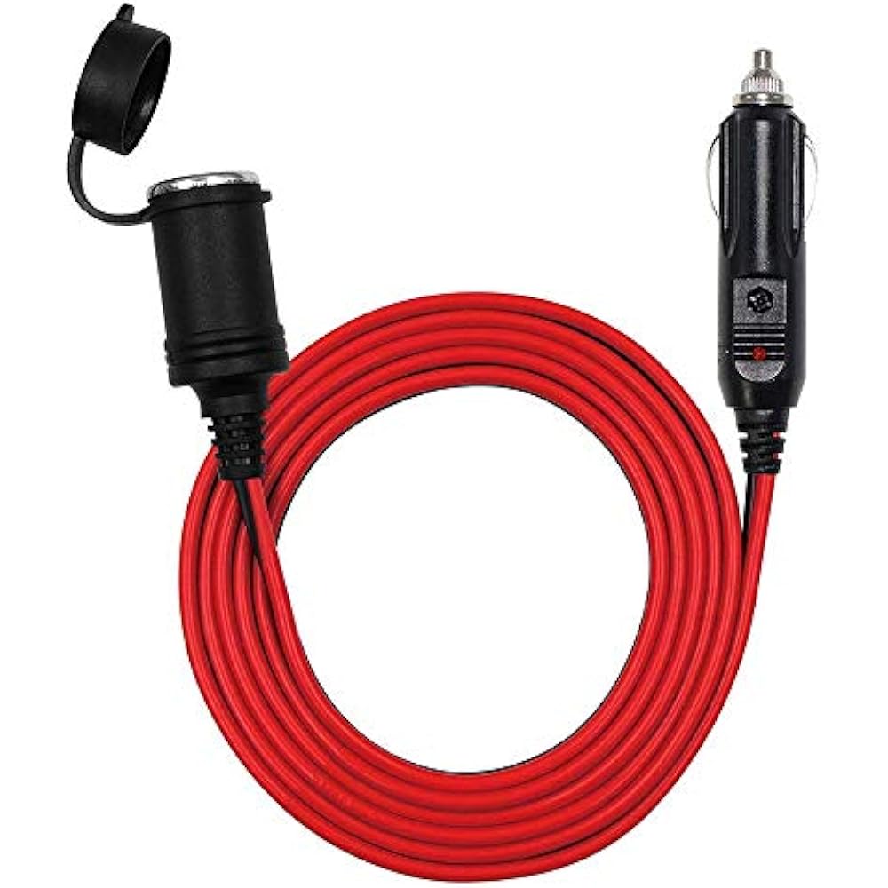 12FT Heavy Duty Car Cigarette Lighter Extension Cord Replacement Male
